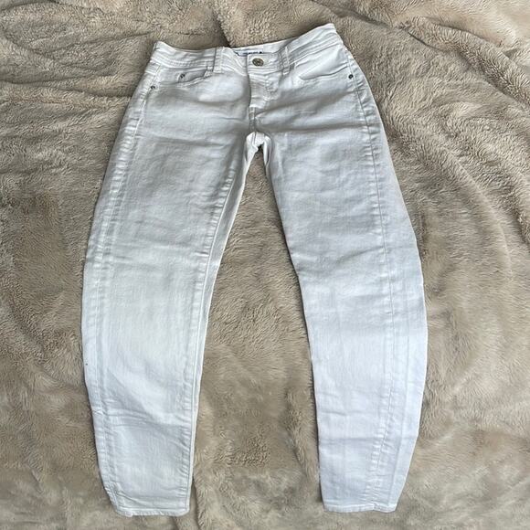 Zara White Ankle Jeans - Picture 1 of 4